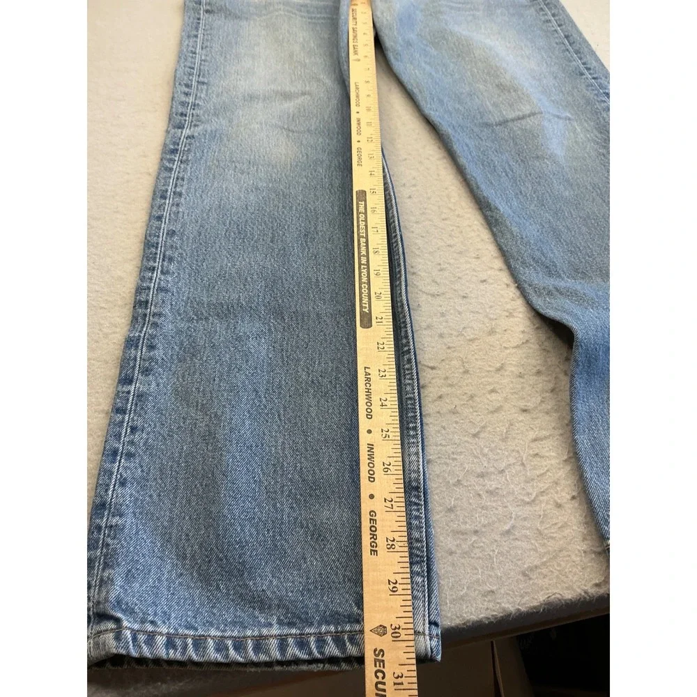 Levi's Y2K 501 Original Fit Button Fly Straight Leg Jeans Light Wash 38x32 Denim